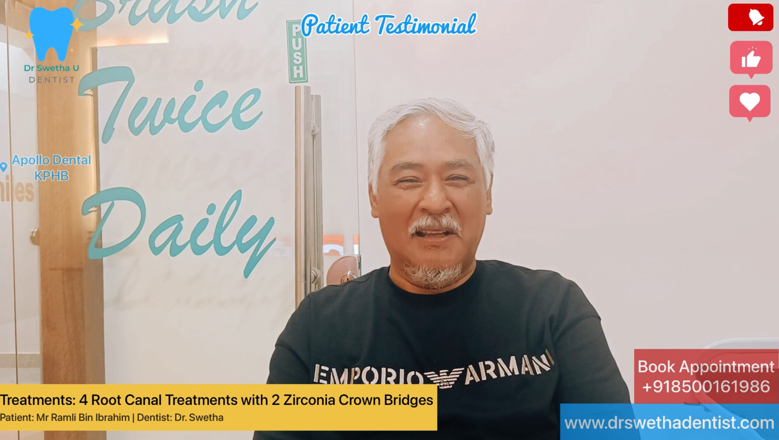 Happy Patient testimonial by International Patient 2 Happy Patient testimonial by International Patient